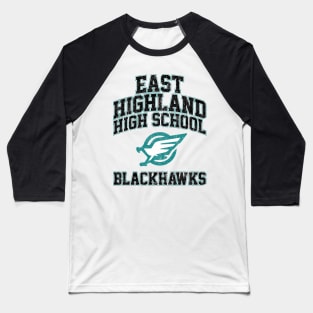East Highland High School Blackhawks (Variant) Baseball T-Shirt